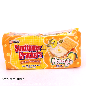 YOYO.casa 大柔屋 - Sunflower Crackers Mango Flavor Cream Sandwich,270g 
