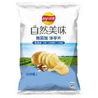 YOYO.casa 大柔屋 - Lays Natural Delight No-Additive Potato Chips, Porcini Salt Flavor,70g 